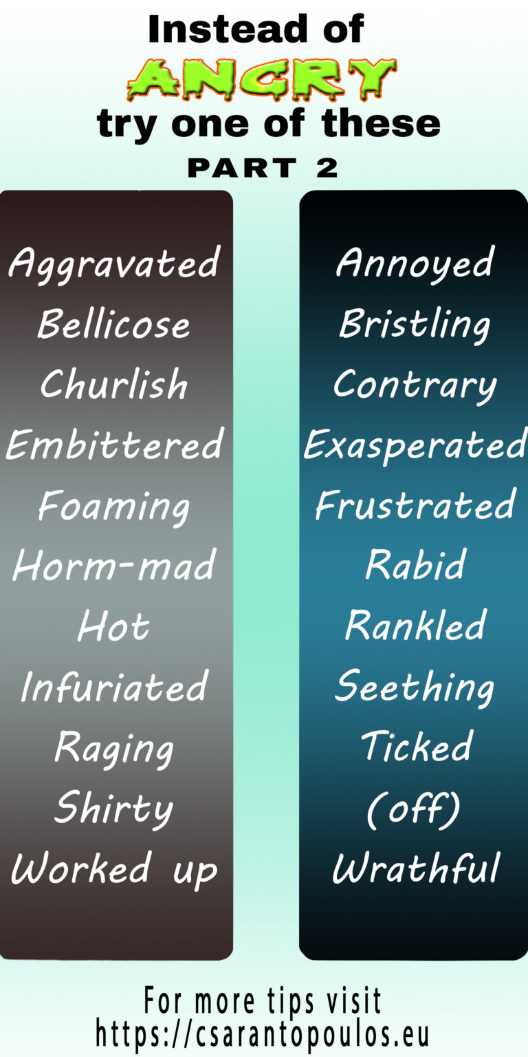 Crutch words - ANGRY (part 2)